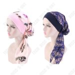 Foulard - td - hijab poudr - tissu imitation soie - taille rglable - style rond