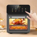 Four à air chaud grill 10l four transparent friteuse sans huile puissante de 1 350 w cuisson par convection ... Four à air chaud grill 10l four transparent friteuse sans huile puissante de 1 350 w cuisson par convection ...