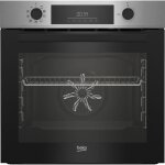 Four encastrable pyrolyse chaleur pulse beko bbim11300xmp inox - porte froide - 72l - 59, 4 cm
