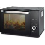 Four micro - ondes digital - 34l - smeta - cuisson par convection - fonction dhorloge - noir