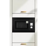 Four micro - ondes encastrable - multifonction avec grill - 25l - 900w - noir