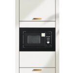 Four micro - ondes - encastrable - smeta - 20l - avec grill - 5 puissances - noir