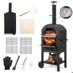Four  pizza - cuisson facile - 162cm - thermomtre - accessoires complets - design portable