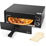 Four  pizza lectrique 12 po 1800w appareil pizza interieur temps temprature rglable pizza oven multifoncti ...