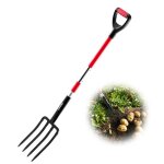 Fourche à bêcher à 4 dents - vevor - fourche de jardin - avec manche en fibre de verre - longueur totale ... Fourche à bêcher à 4 dents - vevor - fourche de jardin - avec manche en fibre de verre - longueur totale ...