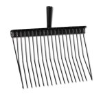 Fourche spciale en mtal - waldhausen - nettoyage litires - couleur noire