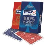 Fournier cartes poker 100% plastique ept - mod. 1040724 (bleu) - professionnelles texas holdem