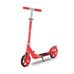 Foxsport - trottinette pour ado et adultes pliable en fer guidon ajustable de 3 niveaux grandes roues ...