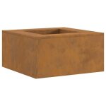 Foyer dext�rieur moderne - vidaxl - 60x60x30 cm - marron - acier - r�sistant � la chaleur - temp�rature ...