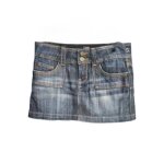 Fracomina jupe mini courte en jean bleu marine taille 42 / 27 Fracomina jupe mini courte en jean bleu marine taille 42 / 27