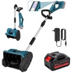 Fraise � neige sans fil pour batterie 21v 2200 tr / min largeur utile 33cm hauteur de neige max 20 cm ...