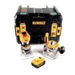 Fraiseuse combinée sans fil - dewalt - dcw 604 nt - 18v - 55mm - batterie 40 ah - tstak Fraiseuse combinée sans fil - dewalt - dcw 604 nt - 18v - 55mm - batterie 40 ah - tstak