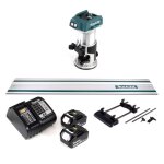 Fraiseuse multifonction - makita - drt 50 sf - sans fil 18v - brushless - 2x batterie 30ah - chargeur ...