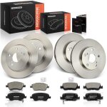 Frankberg 4x disques de frein 8x plaquettes de frein essieu avant essieu arri�re pour toyota auris ade15 ...