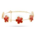 Freddy fj - 20023 bracelet pendentif 5 fleurs pour femmes rouge bracelet en acier inoxydable hypoallergénique ... Freddy fj - 20023 bracelet pendentif 5 fleurs pour femmes rouge bracelet en acier inoxydable hypoallergénique ...