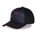 Freegun casquette assassins creed shadows homme - baseball - noir rouge bleu blanc - visi�re arrondie ...