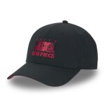 Freegun casquette one piece luffy homme - baseball - noir rouge - visire arrondie