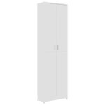 @french garde - robe - armoire de chambre - porte - vetement - de couloir blanc 55 x 25 x 189cm - bois ...