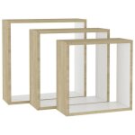 @french meuble tagre de rangement - top ventes - tagres murales sous forme de cube 3 pcs blanc et ...
