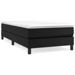@french sommier � lattes �g�e adulte - cadre de lit1 personnes noir 80x200cm similicuir 7941505