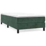 @french sommier  lattes ge adulte - cadre de lit1 personnes vert fonc 90x190cm velours 1309819