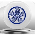 Frisbee pour chien 27. 5cm disque jouet interactif en caoutchouc pour entranement  la terre et  leau ...