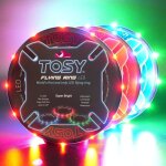 Frisbee tosy anneau volant led multicolores lumineux et �tanche cadeau amusant