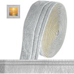 Frise autocollante 3d moulures murales 10 m x 10 cm x 5 mm moulures d�coratives autocollantes b - gris ...