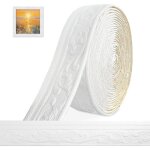 Frise autocollante 3d moulures en stuc murales 10 m x 8 cm x 5 mm moulures d�coratives autocollantes ...