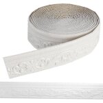 Frise murale adhesive 10 m x 78 cm moulure murale moulure decorative 3d frise autocollante blanche pour ...