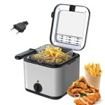Friteuse 25 l - acier inoxydable - 2500 w - minuterie - temp�rature variable - 80 - 190 �c panier amovible ...