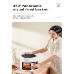 Friteuse  air 45 litres avec 10 programmes visible temprature rglable panier antiadhsif sans bpa ...