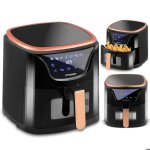 Friteuse sans huile - janshop - bd - 652 - noir et or - �cran tactile - temp�rature jusqu� 200�c - plateau ...