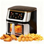 Friteuse � air chaud 2800 w 12 l 6 programmes �cran led tactile temp�rature r�glable temp�rature max ...