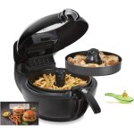 Friteuse  air chaud - woodours - actifry genius xl yv9708 - 1500w - 17kg - 9 programmes - noir