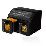 Friteuse  air dual zone 8l 2200w - 2 tiroirs indpendants - fentre de visualisation - 10 programmes ...