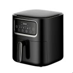 Friteuse � air extra large 10 l ? 7 en 1 (gril r�tissoire d�shydrateur) ? noir comprend 50 recettes fran�aises ...