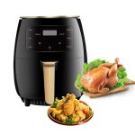 Friteuse � air num�rique 6l avec �cran tactile 6 programmes pr� - r�gl�s cuisine saine sans huile grill ...