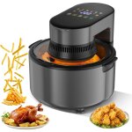 Friteuse - airfryer  air sans huile 4l 1200w grande capacit - friteuse lectrique intelligente - cran ...