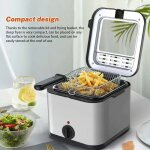 Friteuse �lectrique - 1000 w / 2. 5l - 0% bpa - 80 - 190? temp�rature r�glable - s�r et durable - friteuse ...