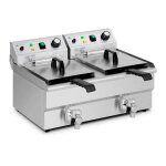 Friteuse �lectrique 2 x 11 litres 230 volts professionnelle acier inoxydable 14 0003987