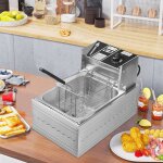 Friteuse lectrique 6l - 2500w friteuse - 50 - 200? temprature rglable - paniers  friture amovibles ...