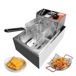 Friteuse �lectrique 6l - friteuse - 2500w - temp�rature 100 - 200? - paniers � friture amovibles - commercial ...