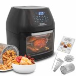 Friteuse  air chaud - mediashop - powerxl airfryer - 8 programmes automatiques - 200c - noir