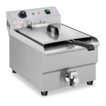Friteuse lectrique professionnelle restaurant 1 x 16 litres robinet de vidange - 230 v 14 0001777