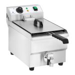 Friteuse �lectrique professionnelle restaurant 10 litres avec robinet de vidange 14 0001780