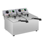 Friteuse �lectrique professionnelle restaurant 2 x 8 litres 230 volts 14 0001793