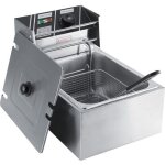 Friteuse lectrique profonde 6l - gar - acier inoxydable - 2500w - minuterie - temprature variable