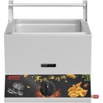 Friteuse � gaz grande capacit� 11l friteuse gpl en acier inoxydable pour puissance de feu r�glable avec ...