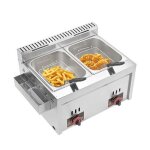 Friteuse à gaz professionnelle double cylinder 8l + 8l friteuse à gaz commerciale multifonction grande ... Friteuse à gaz professionnelle double cylinder 8l + 8l friteuse à gaz commerciale multifonction grande ...